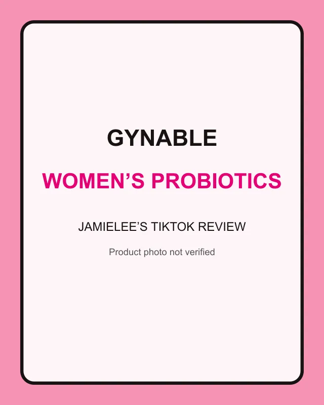 Gynable Women’s Probiotics reviewed by Jamielee for JRockStarShop